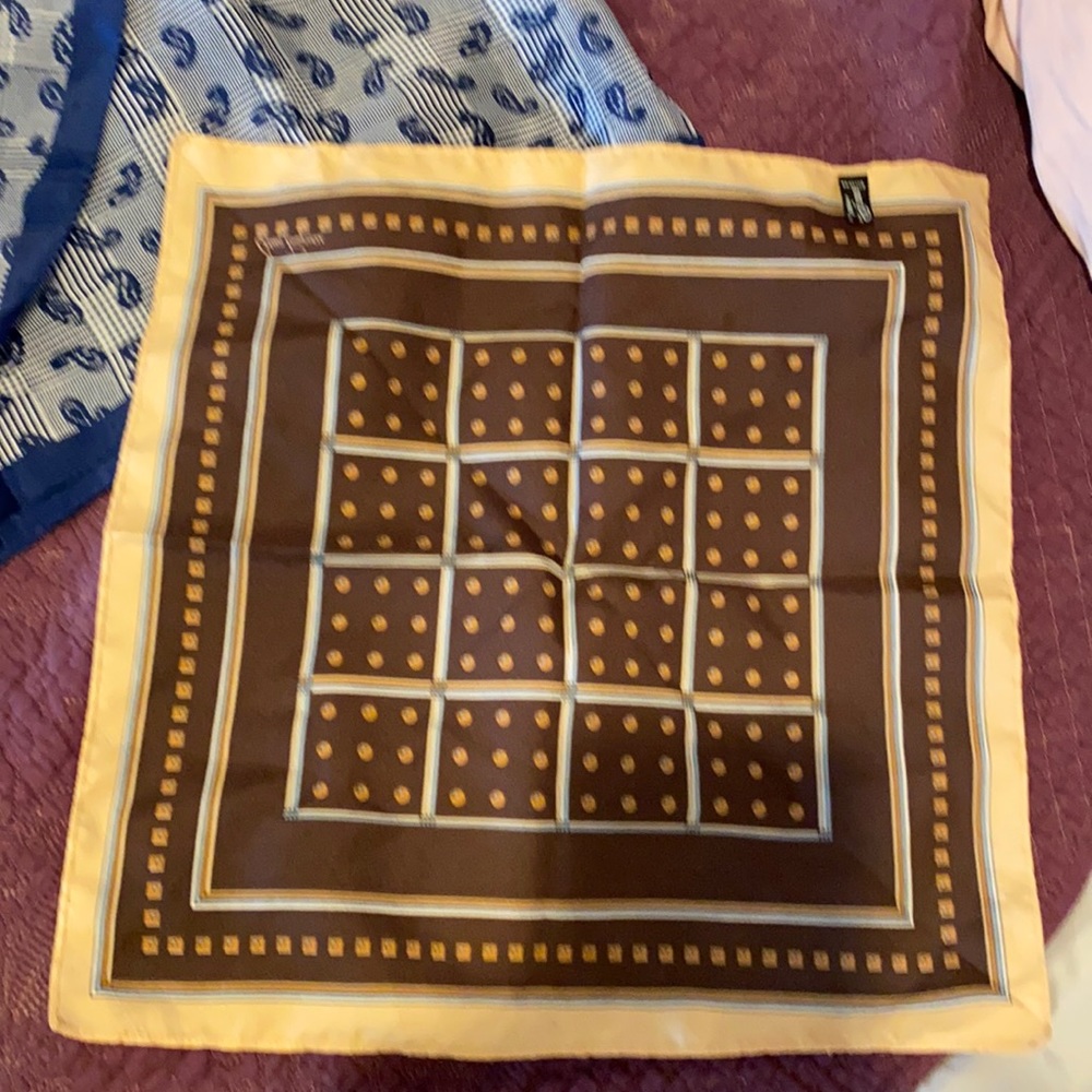 Lot 3 Vintage Scarf scarves Polyester, 100% silk CLOSING SALE